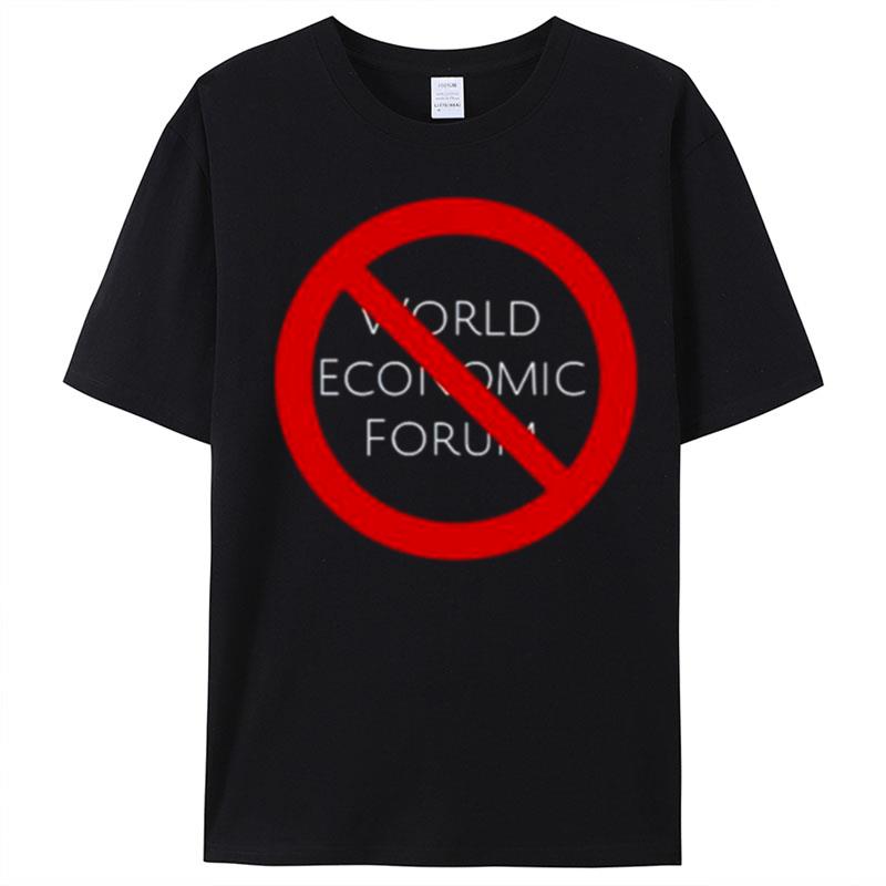 Liz Churchill No To World Economic Forum T-Shirt Unisex