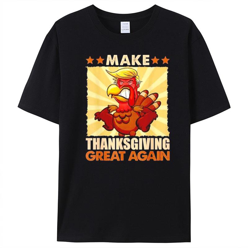 Make Thanksgiving Great Again Trump Turkey 2024 T-Shirt Unisex
