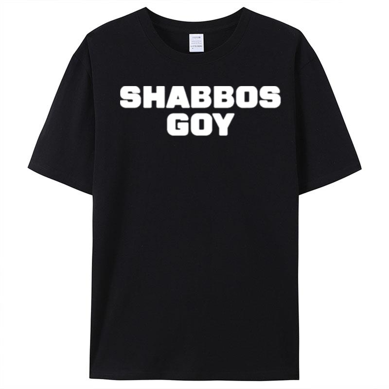 Mens Cool Hebrew Shabbos Goy Israel Jewish T-Shirt Unisex