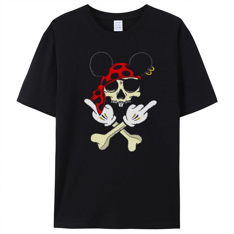 Mickey Middle Finger The Legend Of Black Ears T-Shirt Unisex