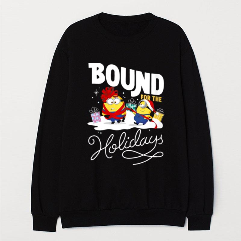 Minions Christmas Bob And Dave Bound For The Holidays T-Shirt Unisex