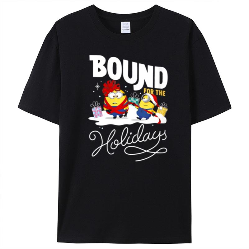 Minions Christmas Bob And Dave Bound For The Holidays T-Shirt Unisex