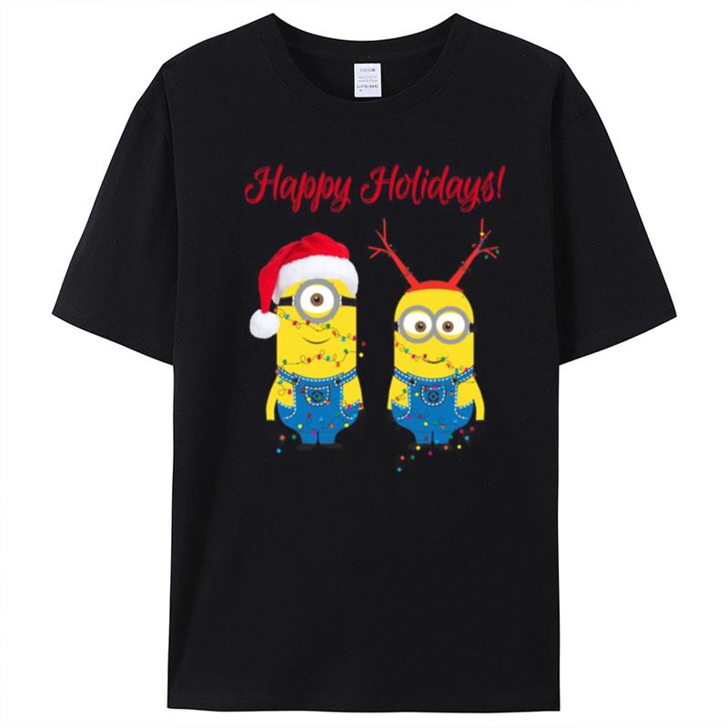 Minnions Happy Holidays T-Shirt Unisex