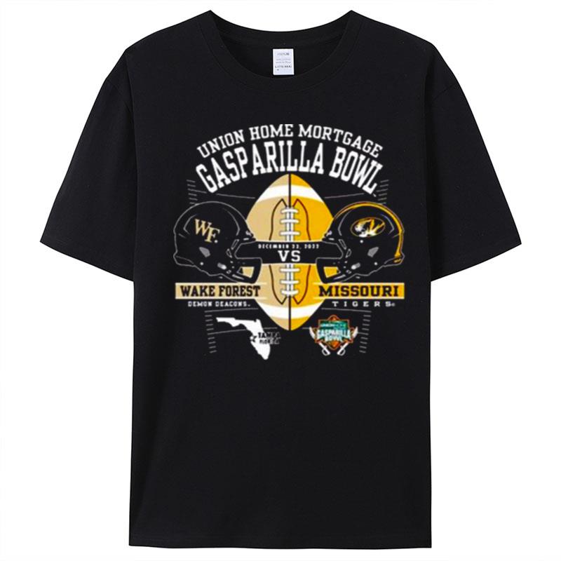 Mizzou Tigers Official Gasparilla Bowl Dueling Helmets T-Shirt Unisex