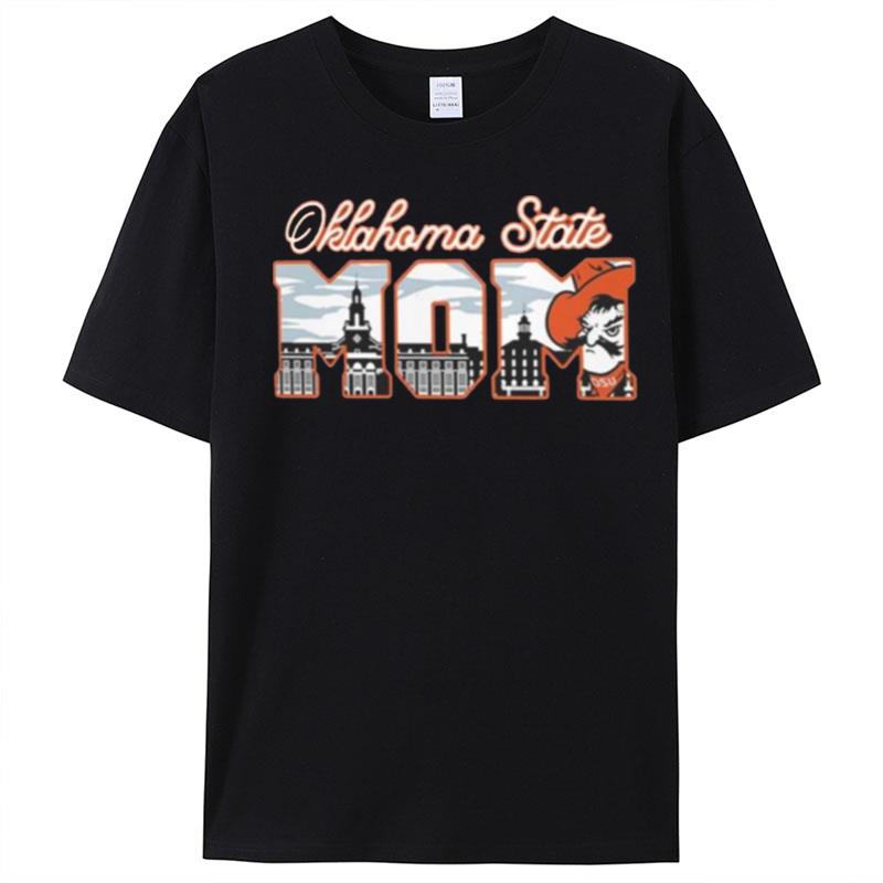 Oklahoma State Cowboys Women's Black Campus Mom T-Shirt Unisex