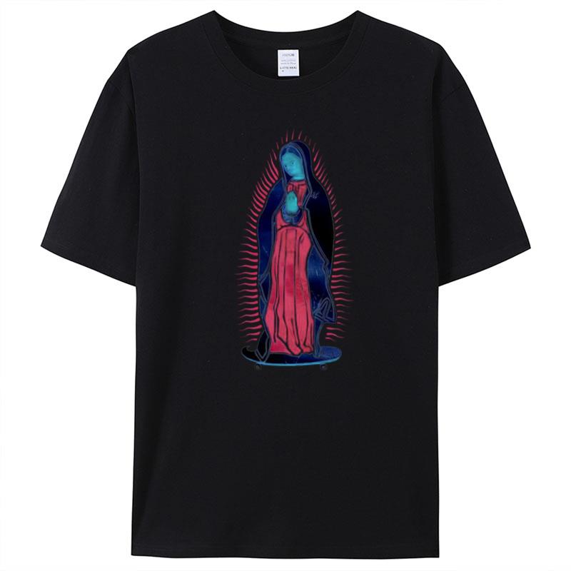 Our Lady Of Guadalupe On Skateboard Swea T-Shirt Unisex