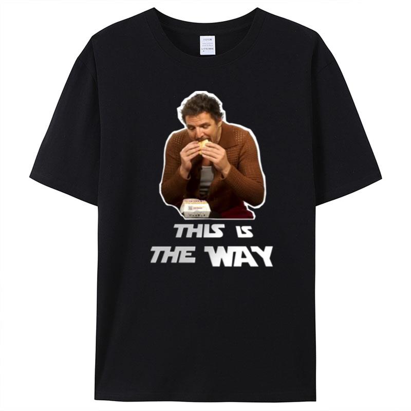 Pedro Pascal Eating Empanada L Meme T-Shirt Unisex