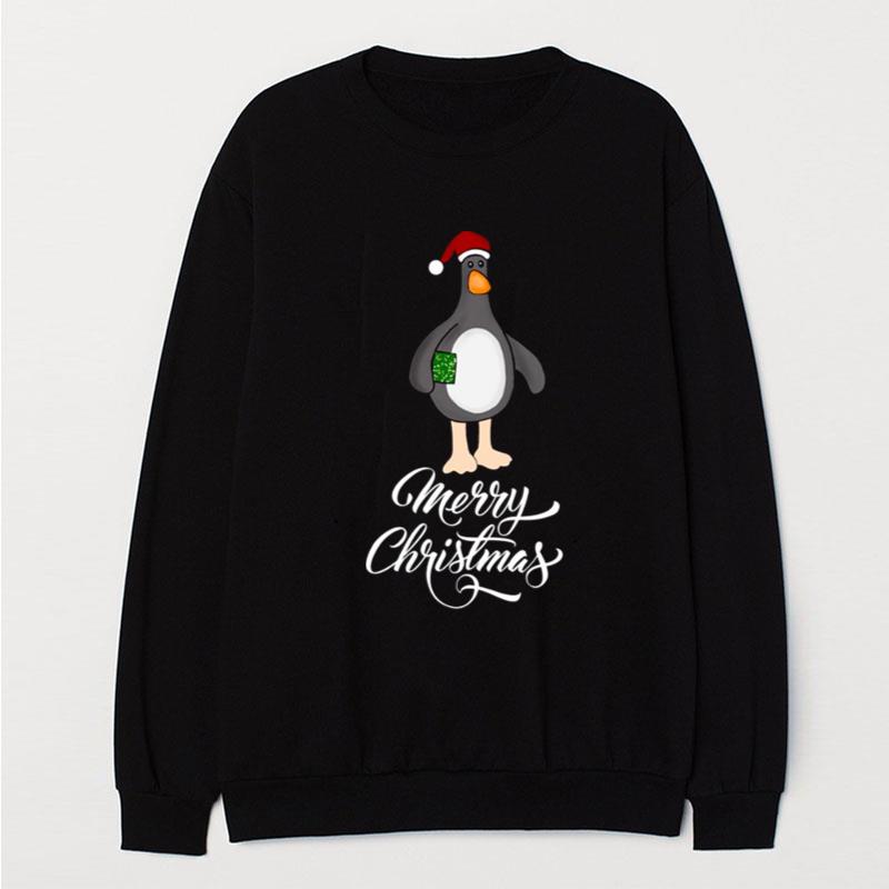 Penguin Wallace And Gromit Merry Christmas T-Shirt Unisex