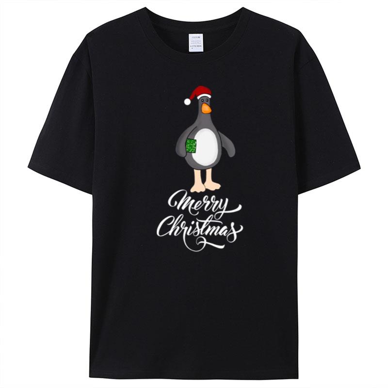 Penguin Wallace And Gromit Merry Christmas T-Shirt Unisex