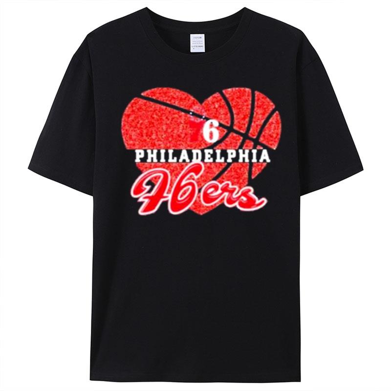 Philadelphia 76Ers Girls Love Basketball T-Shirt Unisex