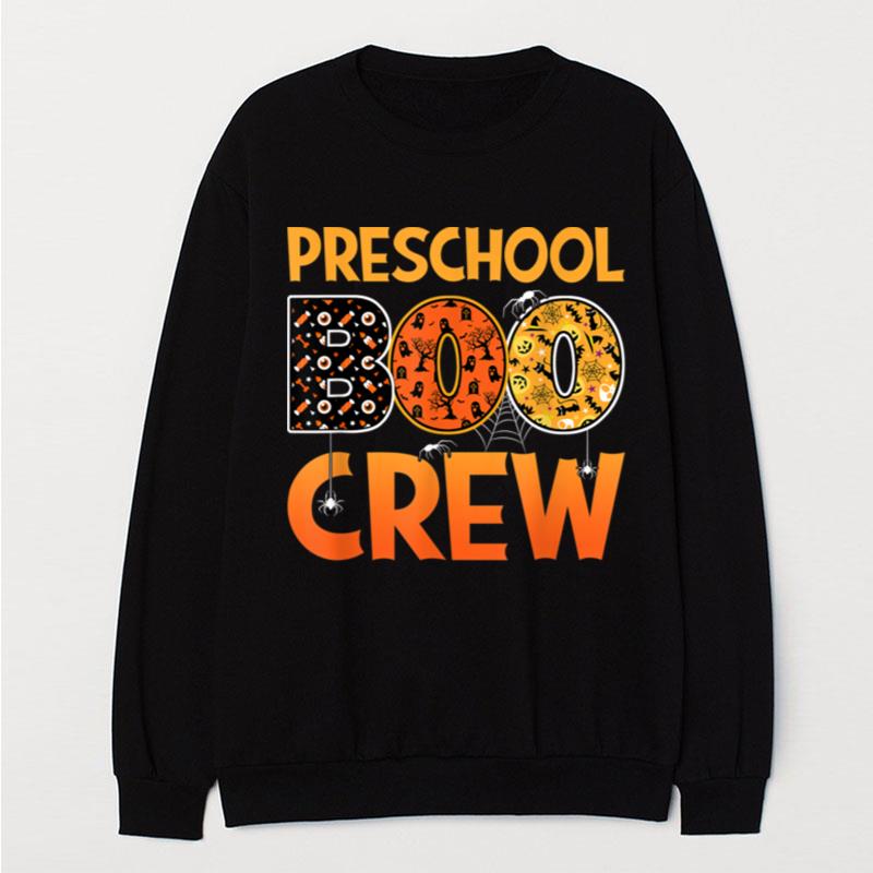 Pre K Preschool Student Teacher Halloween Preschool Boo Crew T-Shirt Unisex