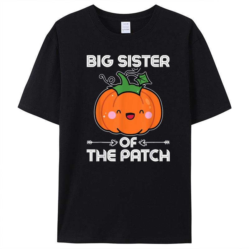 Pumpkin Big Sister Of The Patch Halloween Costume T-Shirt Unisex