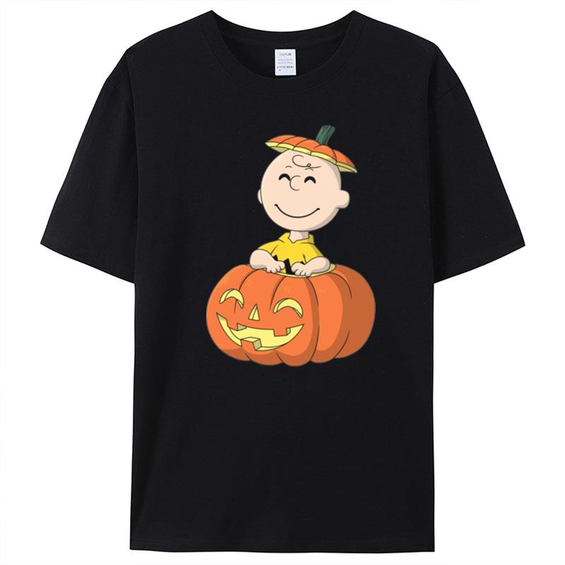 Pumpkin Patch Charlie Brown Funny Vintage Charlie Brown Halloween T-Shirt Unisex