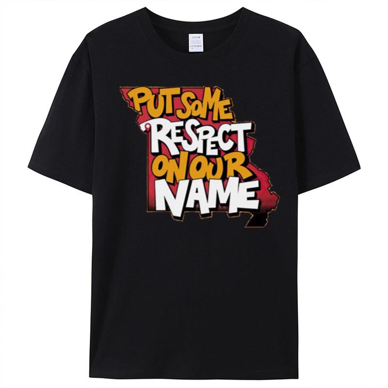 Put Some Respect On Our Name Kansas City Chiefs Super Bowl Lvii Champions T-Shirt Unisex