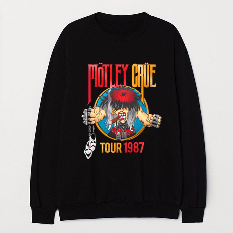 Replicated Motley Crue Tour 1987 T-Shirt Unisex