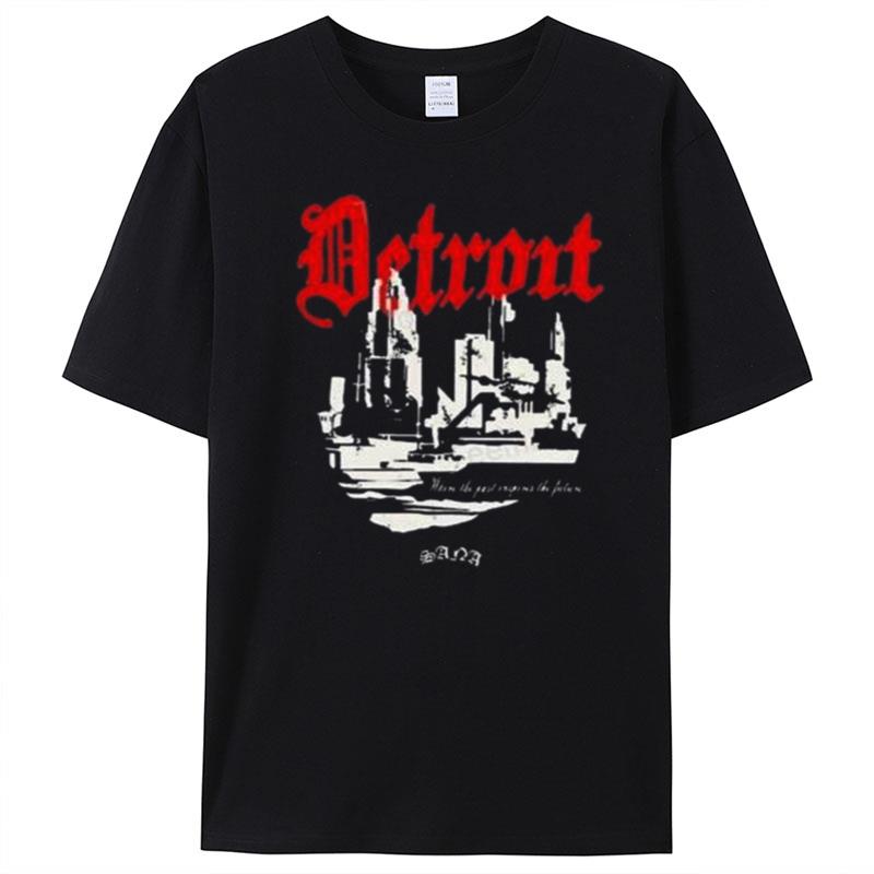 Sana Detroit Distressed 3D Detroi T-Shirt Unisex