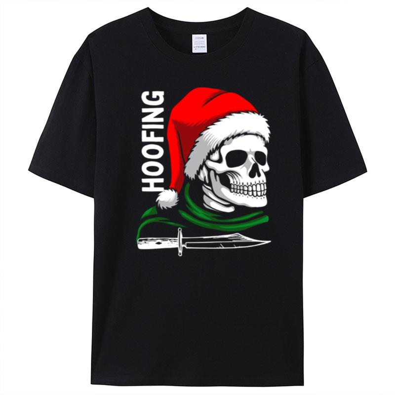 Scary Hoofing Christmas T-Shirt Unisex