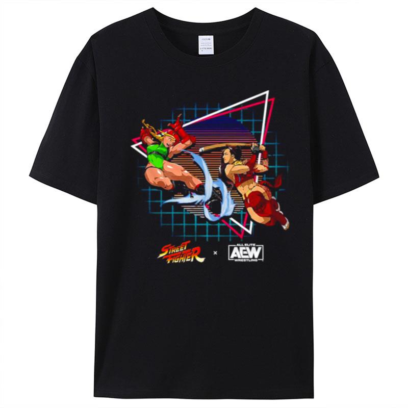 Shida Vs Cammy Street Fighter X Aew T-Shirt Unisex