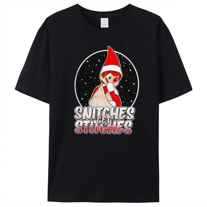 Snitches Get Stitches Christmas T-Shirt Unisex