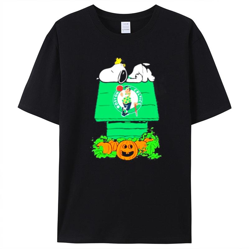 Snoopy Cute Boston Celtics Halloween T-Shirt Unisex