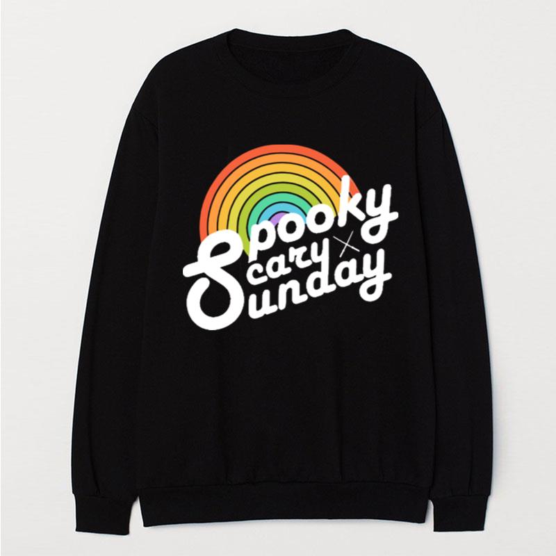 Spooky Scary Sunday Rainbow T-Shirt Unisex