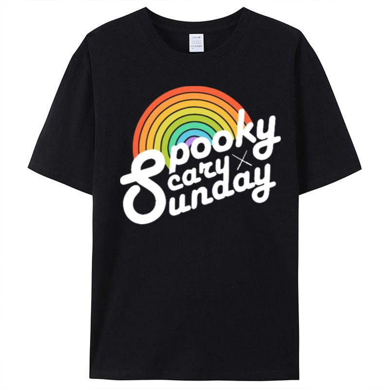 Spooky Scary Sunday Rainbow T-Shirt Unisex