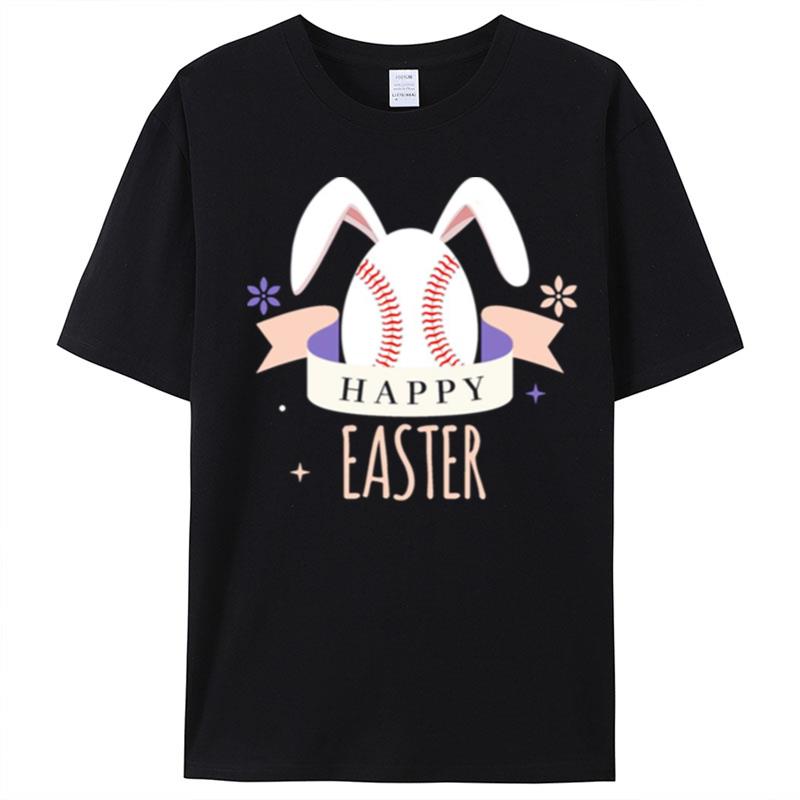 Sport Bunny Baseball Easter Day Egg Rabbit Baseball Ears Funny T-Shirt Unisex