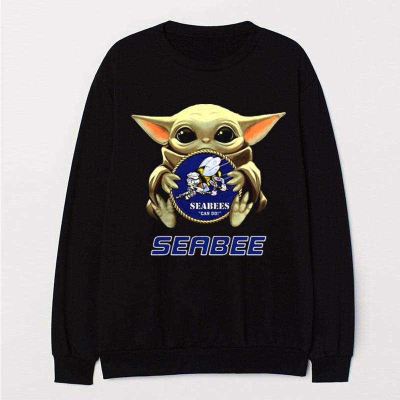 Star Wars Baby Yoda Hug Seabee T-Shirt Unisex