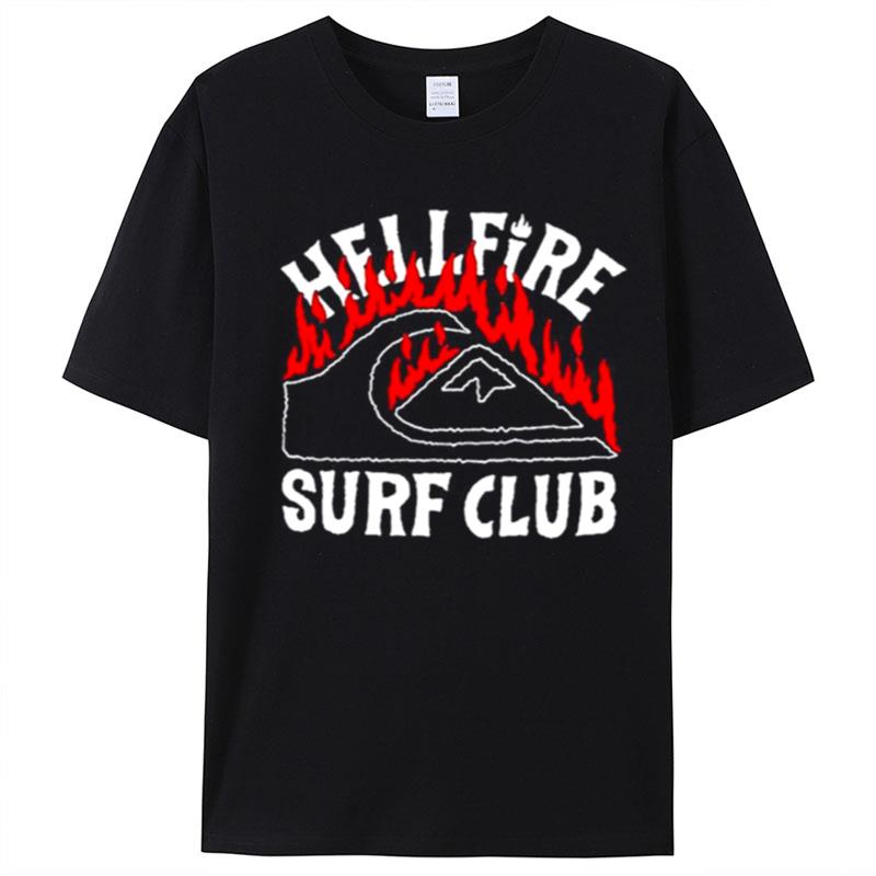 Stranger Things X Quiksilver Hell Fire Surf Club T-Shirt Unisex