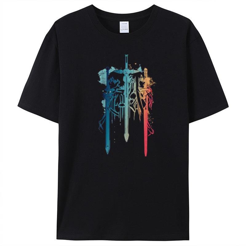 Sword Art Duo Sao Sword Art Online Sword Art Online T-Shirt Unisex