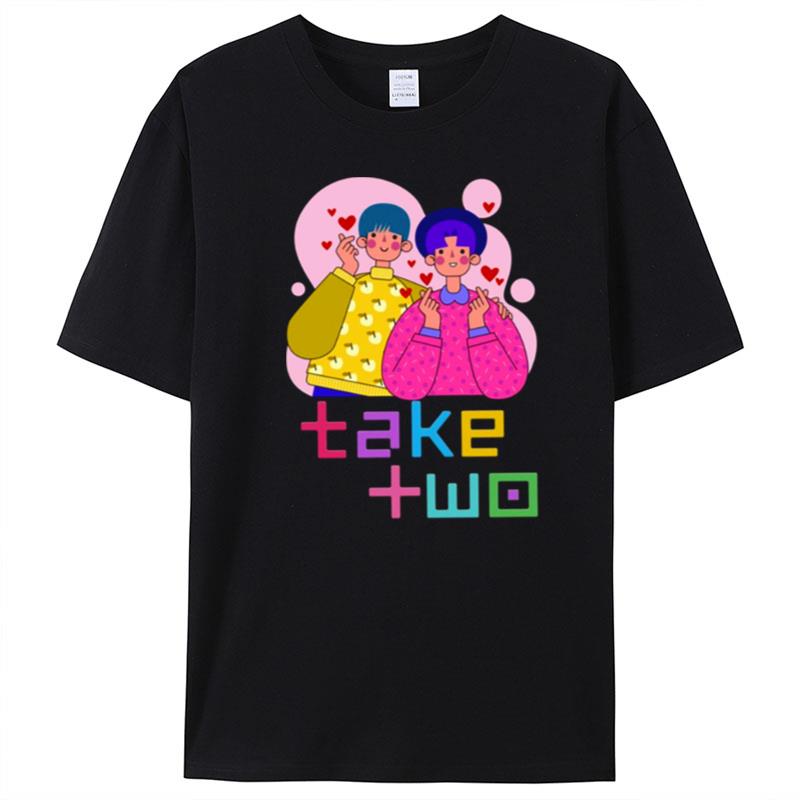 Take Two Bts Bts Graphic Design For Army T-Shirt Unisex