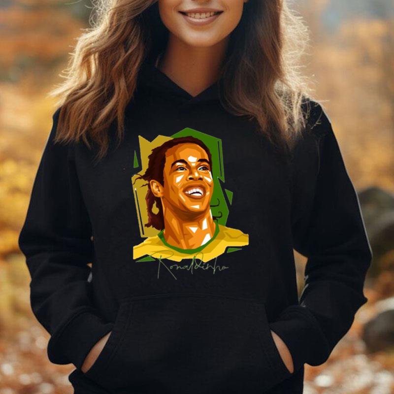 The Brazil Legend Ronaldinho Football T-Shirt Unisex