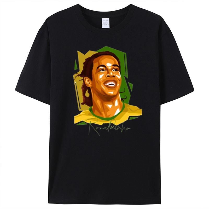 The Brazil Legend Ronaldinho Football T-Shirt Unisex