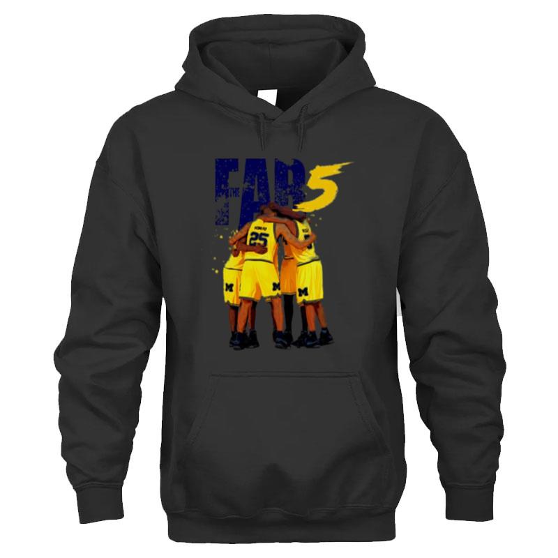 The Fab 5 Michigan Wolverines Basketball T-Shirt Unisex
