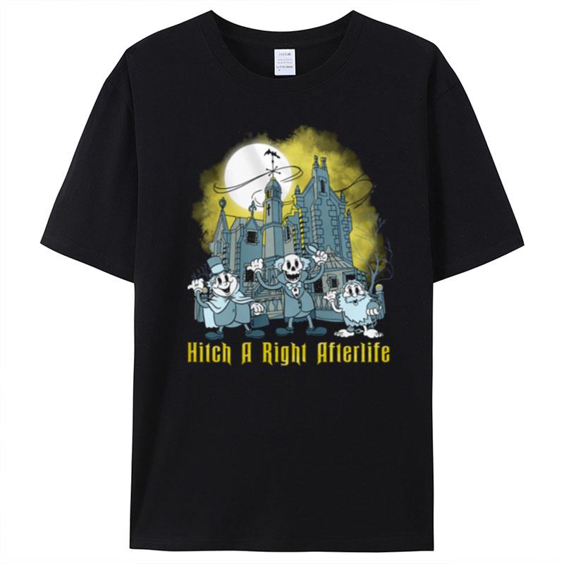 The Haunted Mansion Hitch A Ride To The Afterlife Hitchhiking Ghosts Disney Scary Movie T-Shirt Unisex