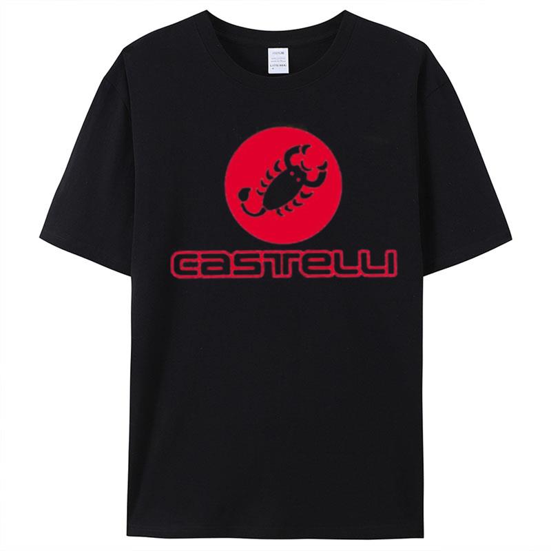 The Red Logo Castelli Cycling Sports T-Shirt Unisex