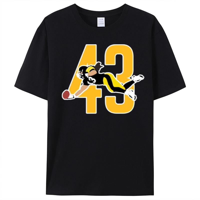 The Steel Curtain 43 Troy Polamalu Pittsburgh Steelers Team T-Shirt Unisex