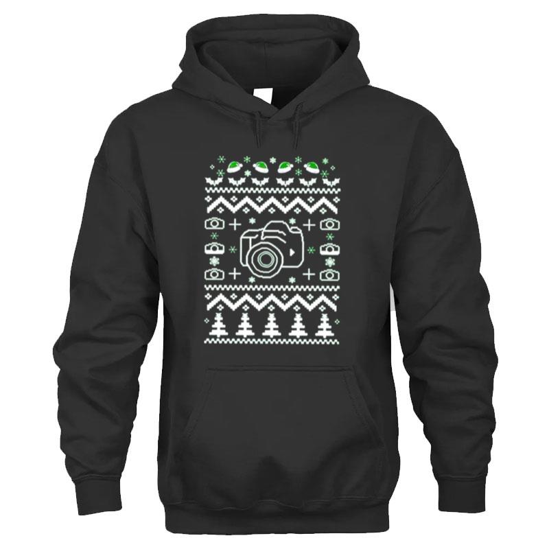 Top Photography Ugly Christmas Sweater T-Shirt Unisex