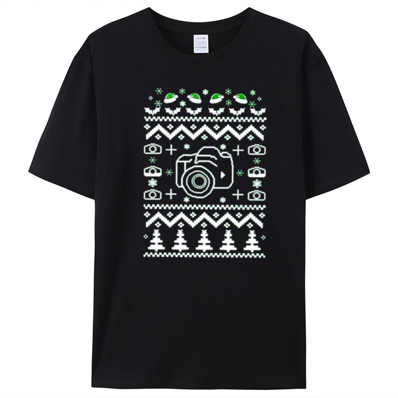 Top Photography Ugly Christmas Sweater T-Shirt Unisex