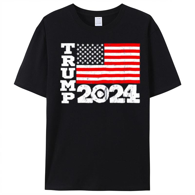 Trump 2024 Donald Trump Take America Back Usa Flag T-Shirt Unisex