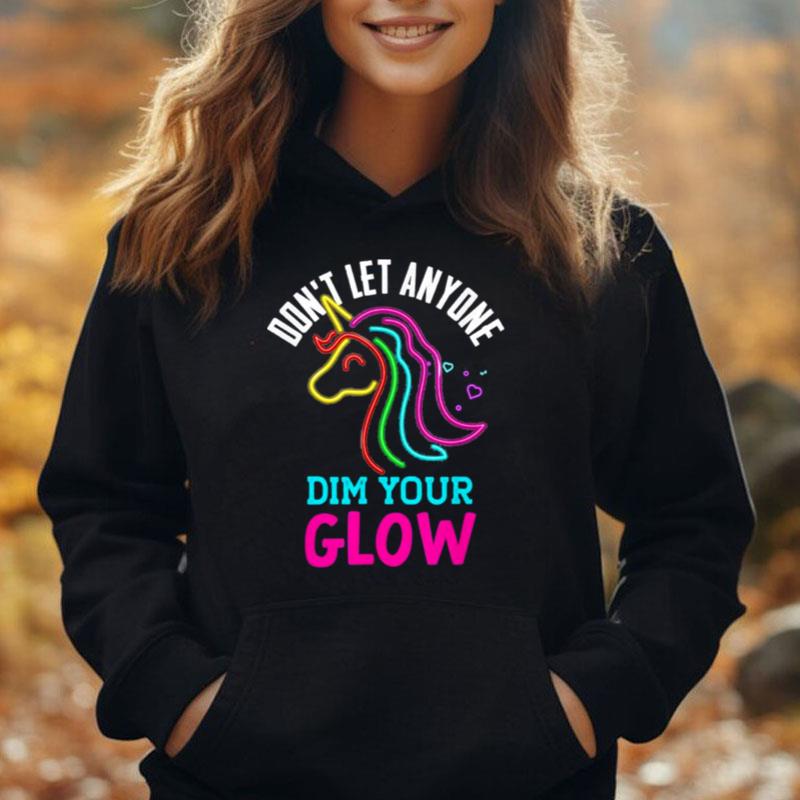 Unicorn Rainbow Lover Glow Don't Let Mindset Inspirational T-Shirt Unisex