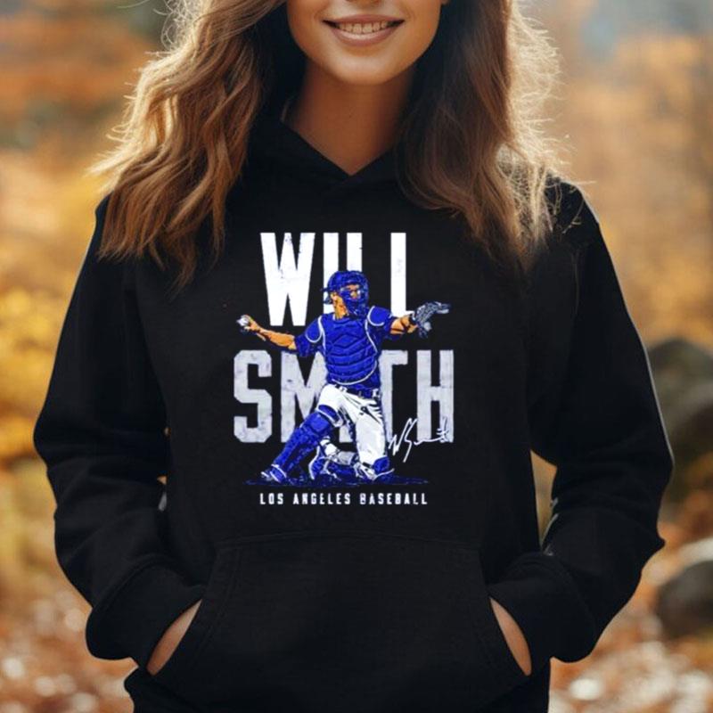 Will Smith Los Angeles Dodgers Baseball Name Blocks T-Shirt Unisex