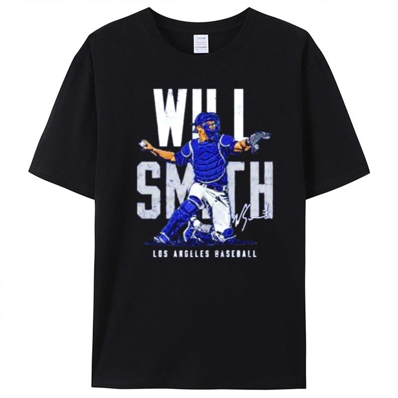 Will Smith Los Angeles Dodgers Baseball Name Blocks T-Shirt Unisex