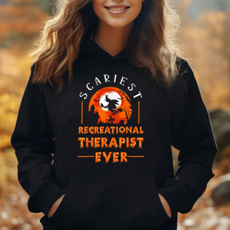 Witch Halloween Scariest Recreational Therapis T-Shirt Unisex