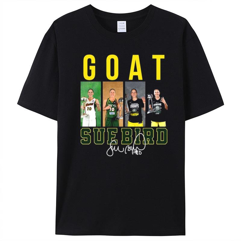 Wnba Basketball Player Sue Bird Goat Signed T-Shirt Unisex