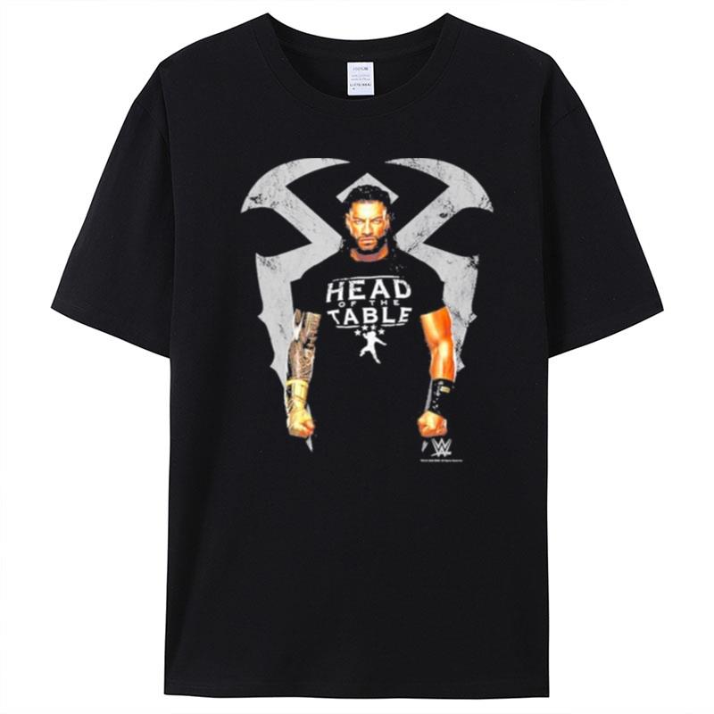 Wwe Roman Reigns Head Of The Table Photo Real Portrait T-Shirt Unisex