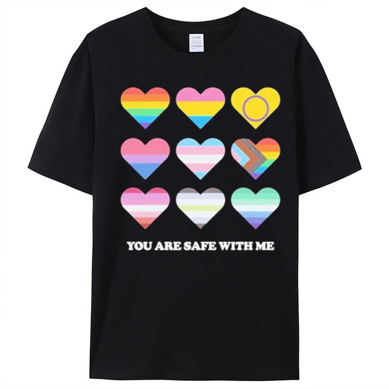 You Are Safe With Me Pride Ally T-Shirt Unisex