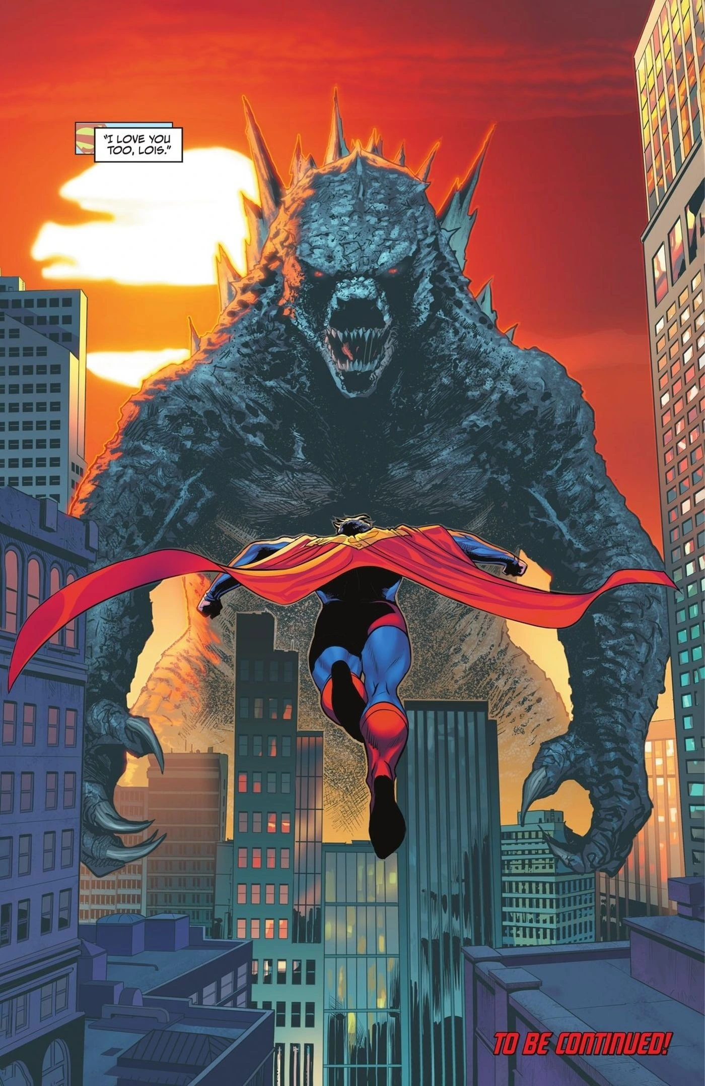 Godzilla Forces Superman to 'Log Out' with Just One Breath