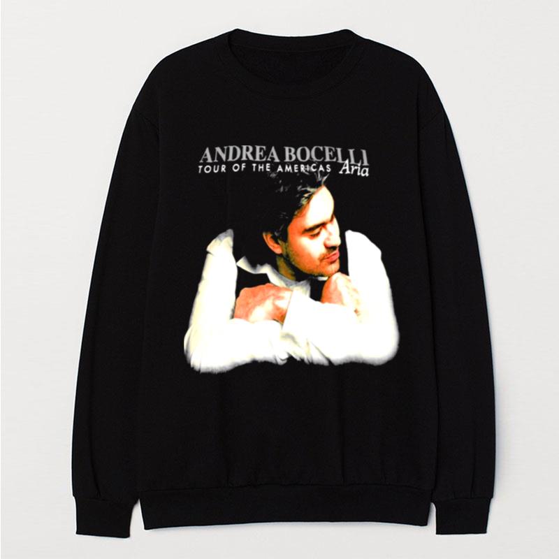 1998 Andrea Bocelli Vintage Aria The Opera Album Tour T-Shirt Unisex