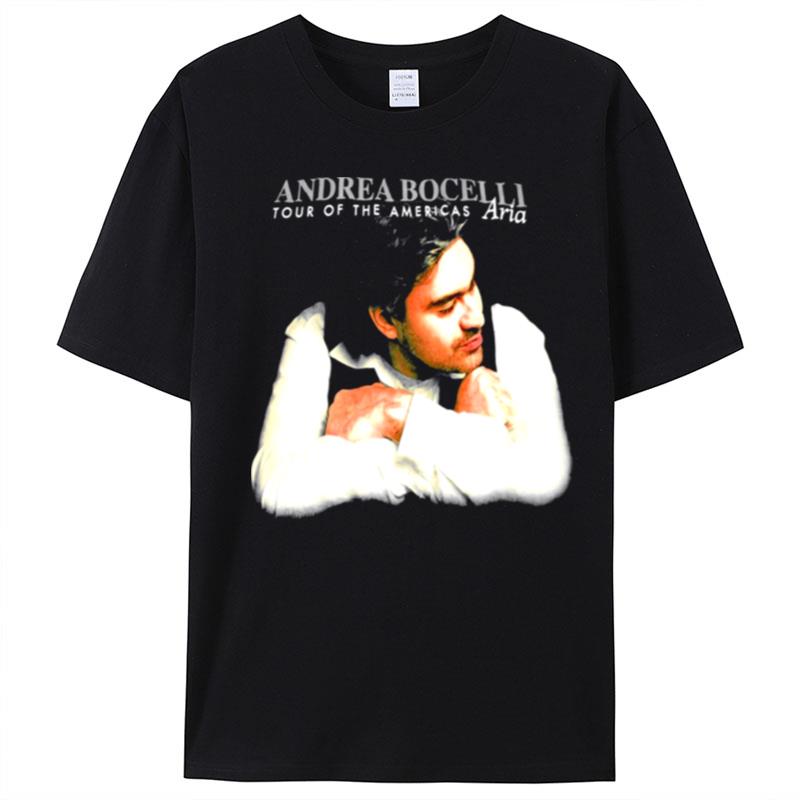 1998 Andrea Bocelli Vintage Aria The Opera Album Tour T-Shirt Unisex